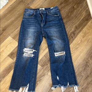 Risen Distressed Blue Jeans
